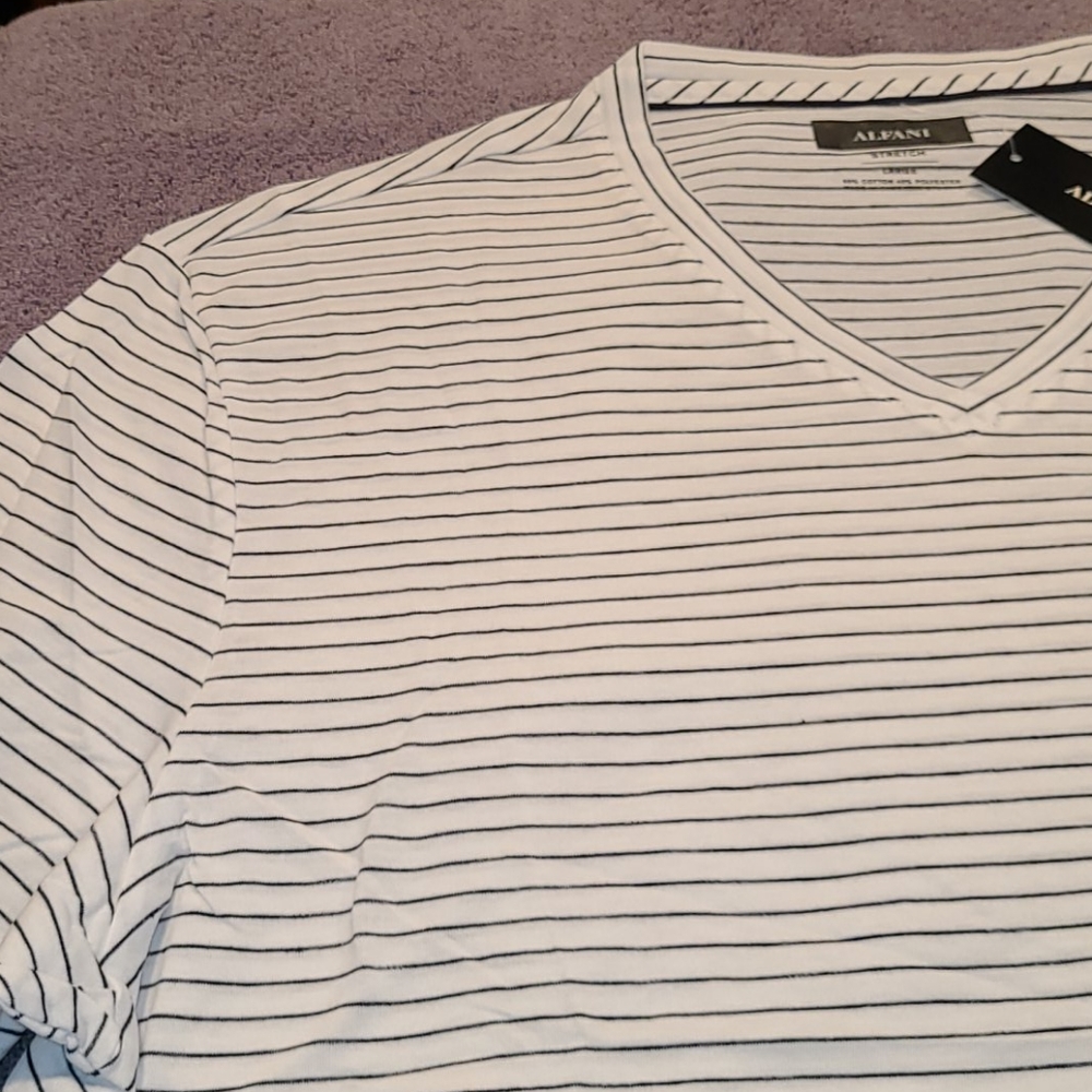Alfani stretch short-sleeve V-neck t-shirt - Picture 5 of 11